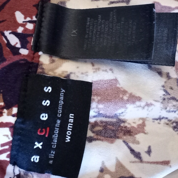 Access 1x short sleeve blouse Liz Claiborne. - Picture 4 of 5